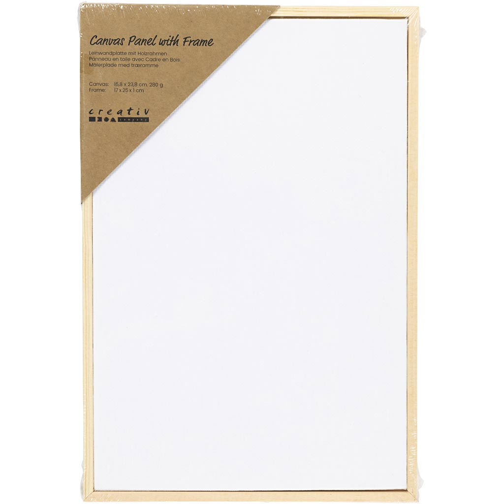 Canvas panel with frame