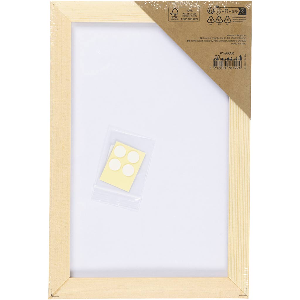 Canvas panel with frame