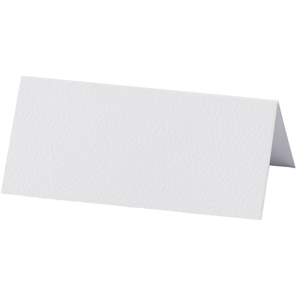 Place Cards 9x4cm - White (20 Pack)