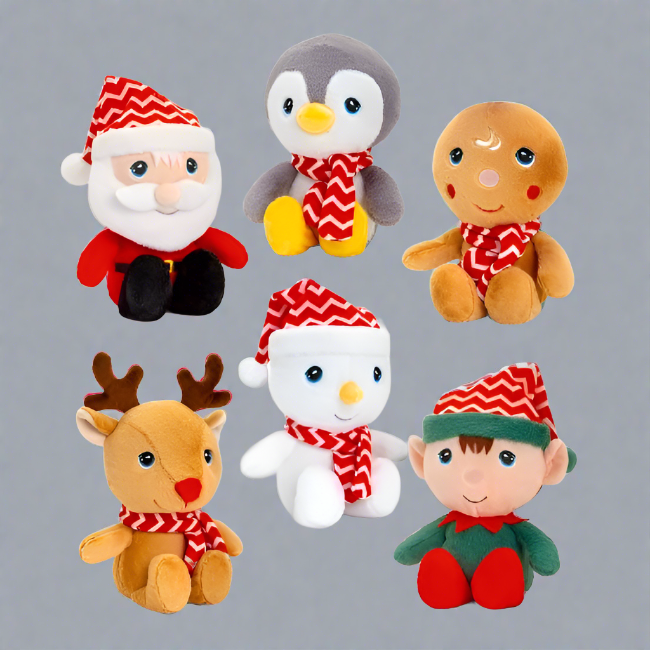 15cm Keeleco Christmas Beanie Pals