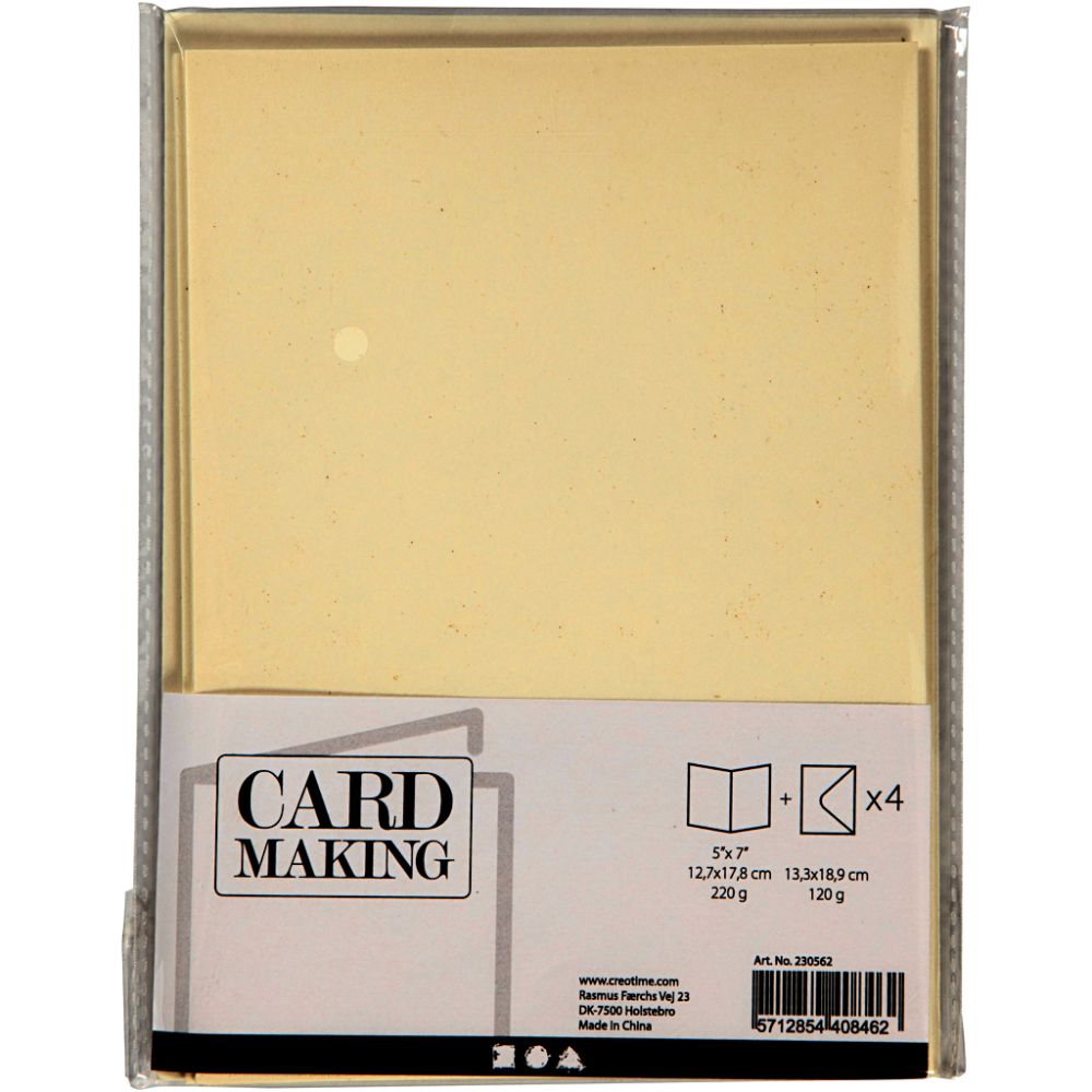 Cards And Envelopes 12.7x17cm - Off-White