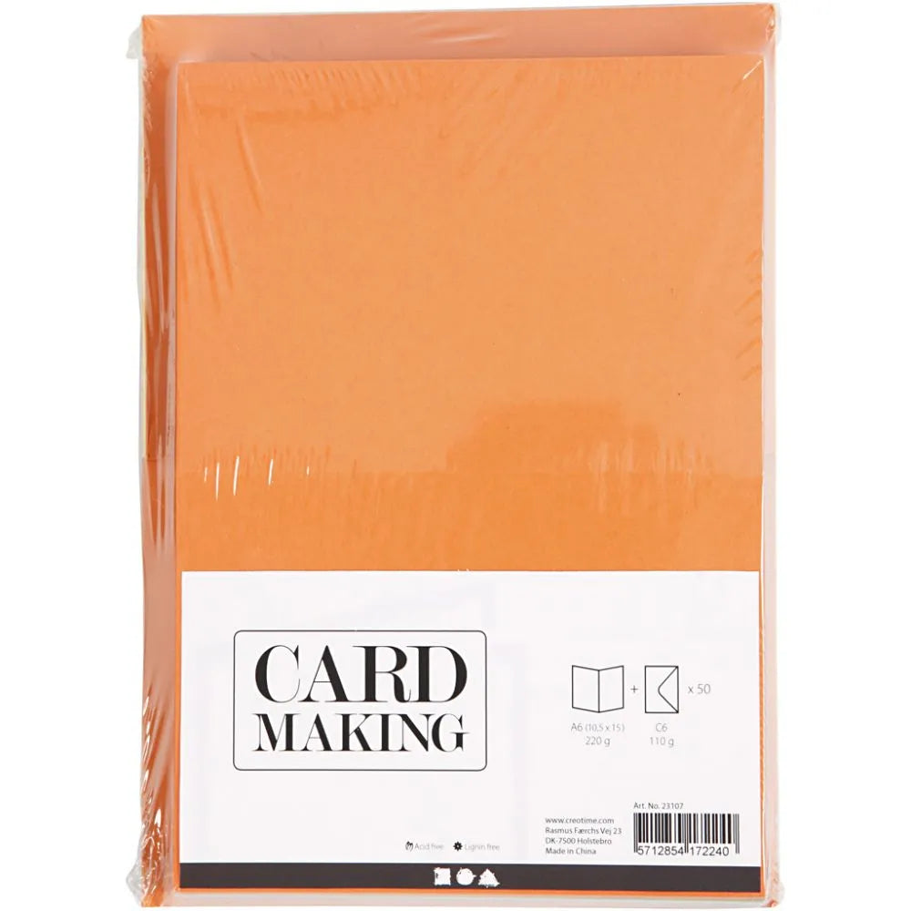 card/Envs Asst Colours 10.5x15 cm,
