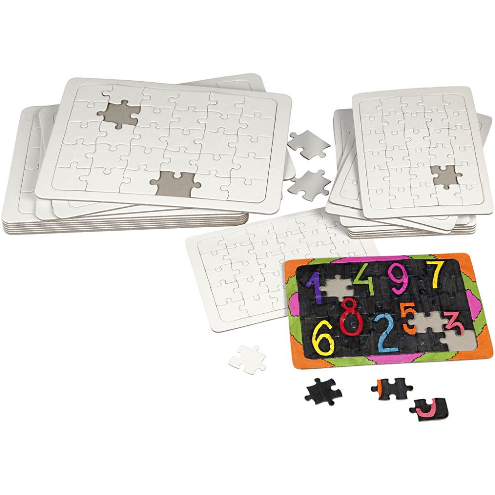 Blank Jigsaw Puzzle 21x30 cm - White