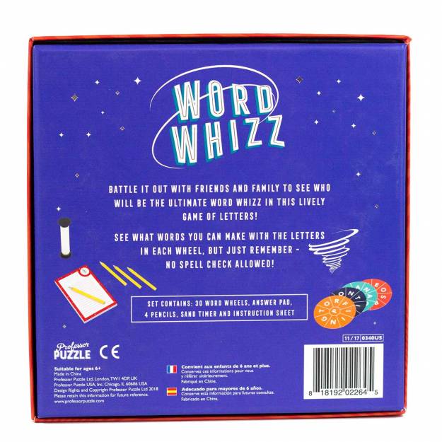 Professor Puzzle Word Whiz Game