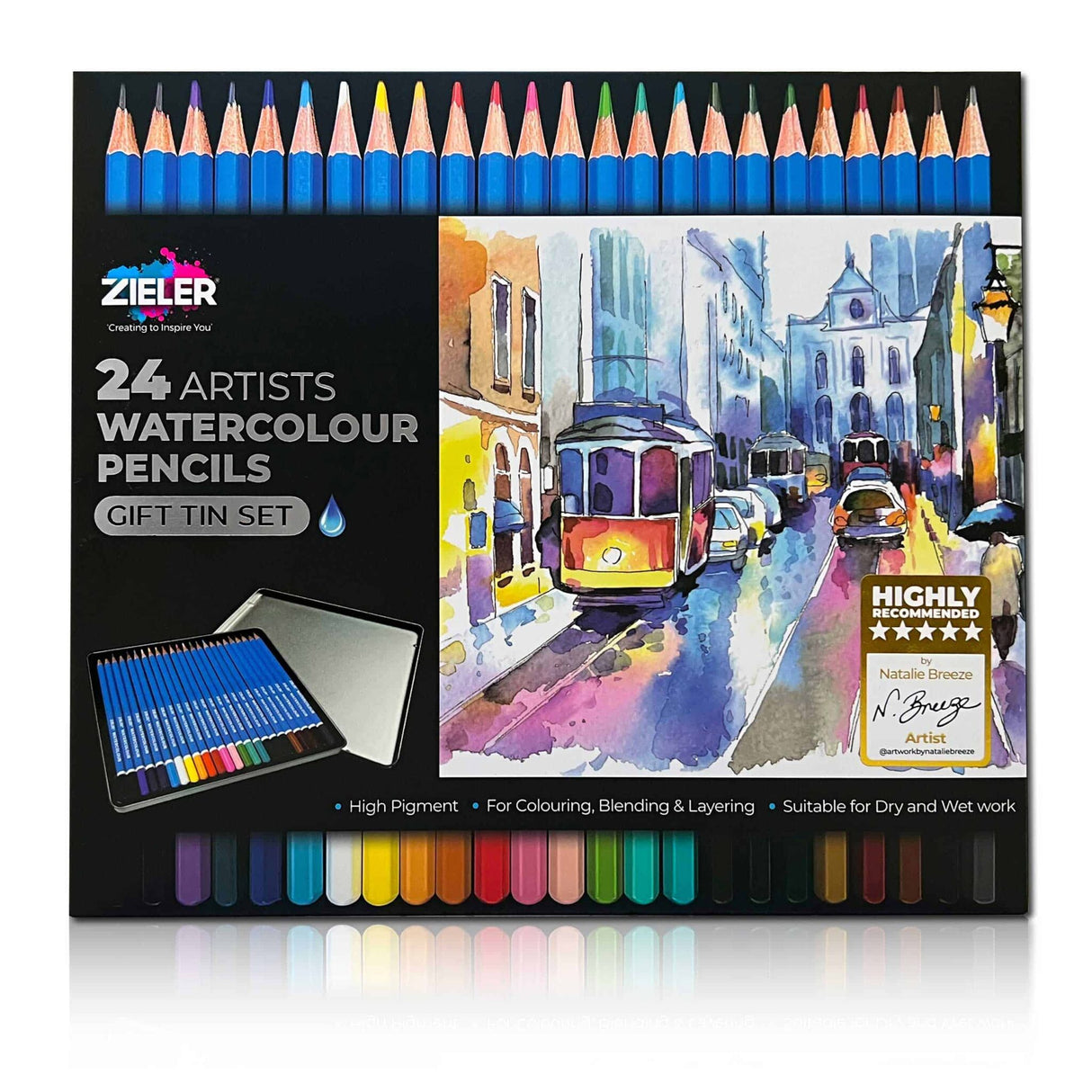 Zieler Watercolour & Sketching Pencil Starter Set