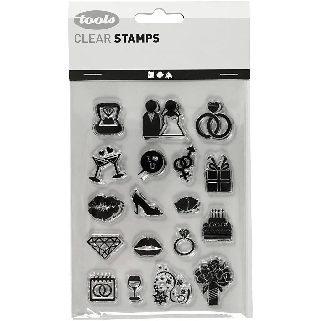 Wedding Clear Stamps sheet 11x15.5 cm