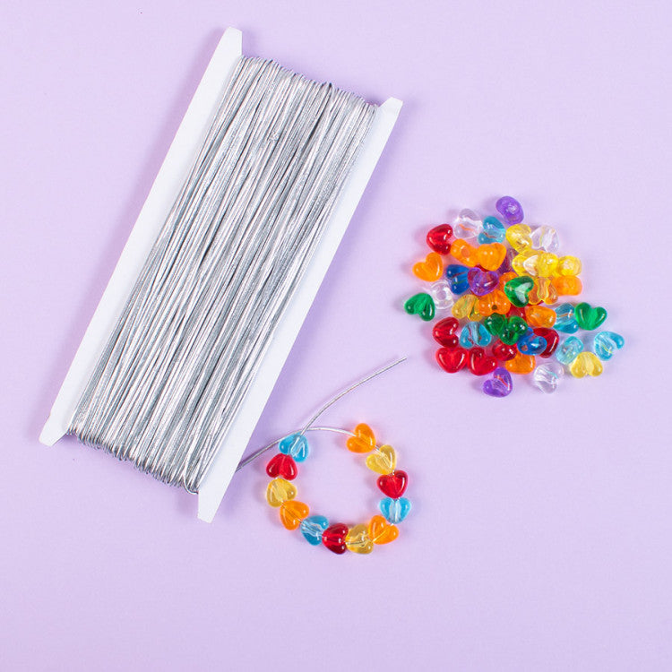 Elastic string silver 50 m Ø 1 mm
