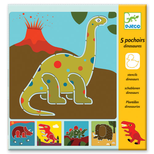 Djeco Stencils Kit - Dinosaurs