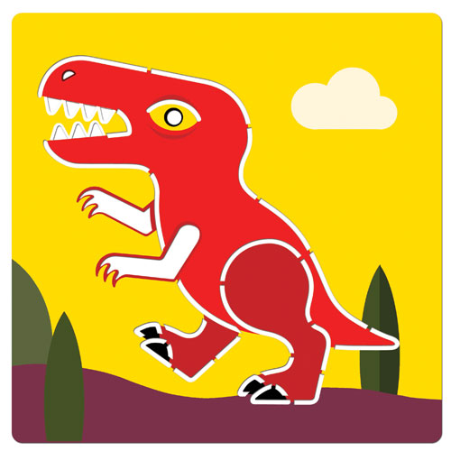 Djeco Stencils Kit - Dinosaurs