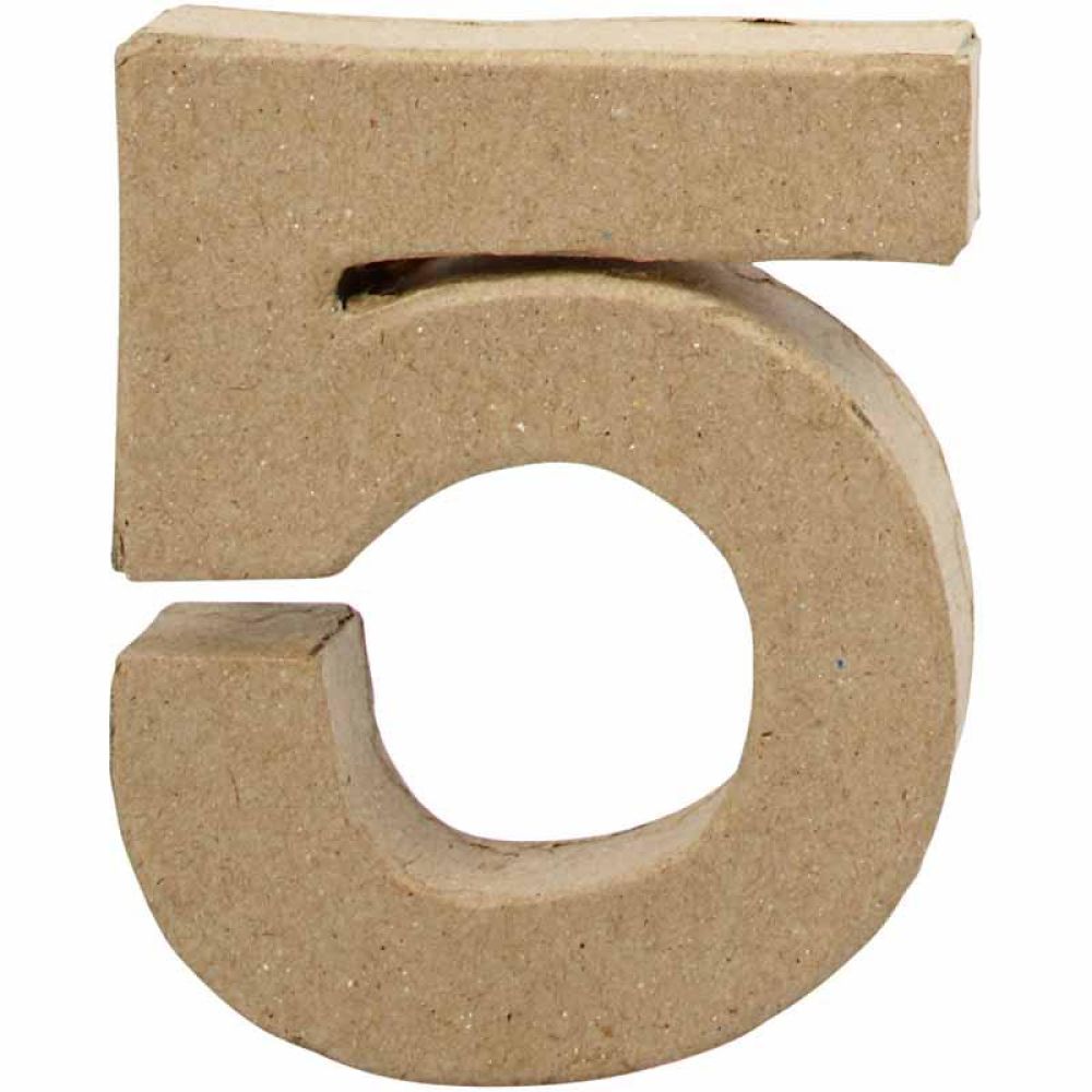 Papier Mâché Number 10cm - 5