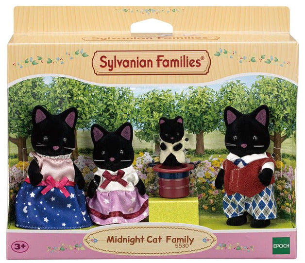 Sylvanian Families Midnight Cat Family