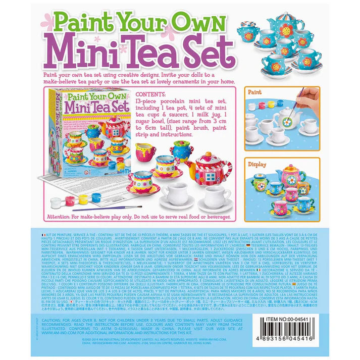 KidzMaker Kit - Paint Your Own Mini Tea Set