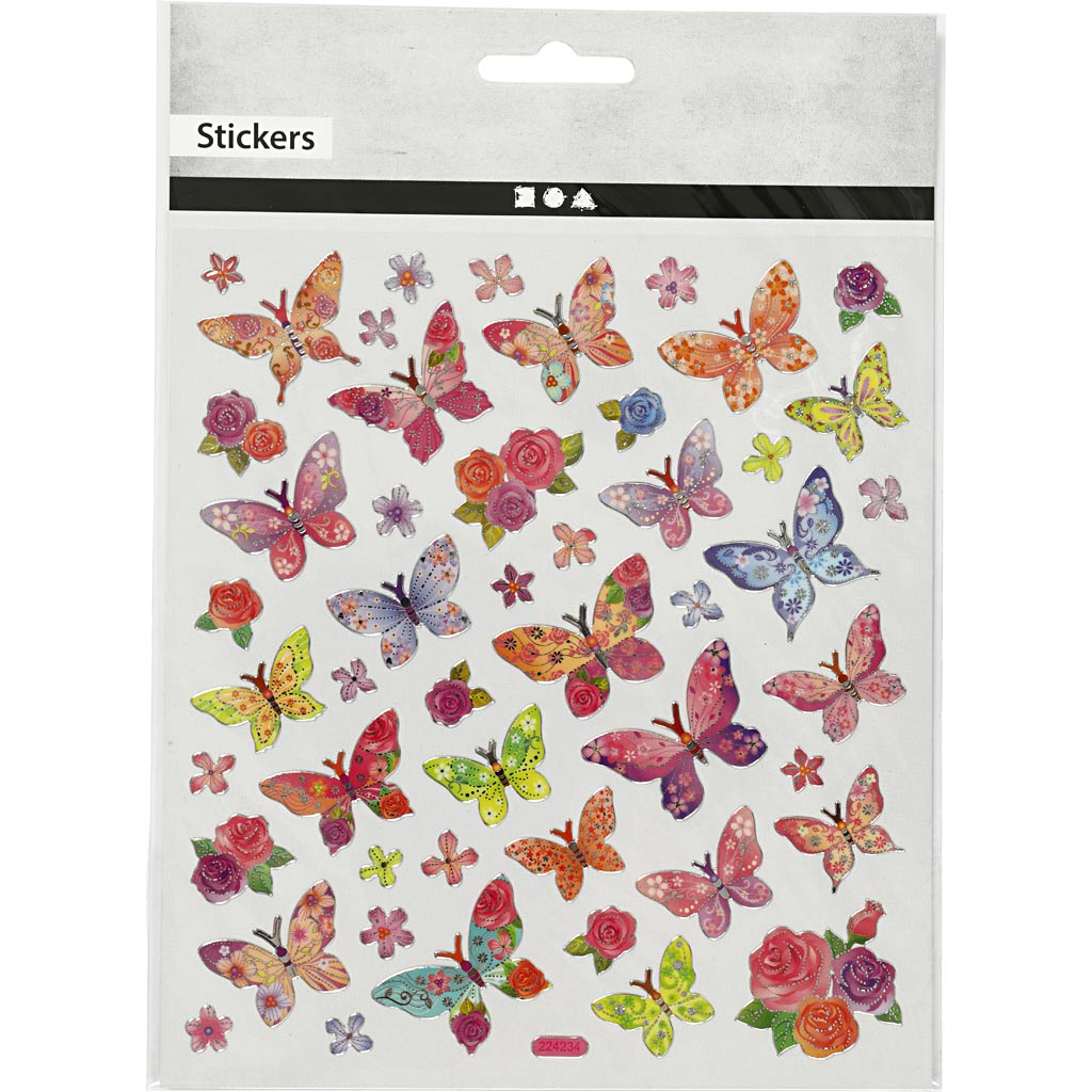 Stickers Sheet 15x165cm - Butterflies