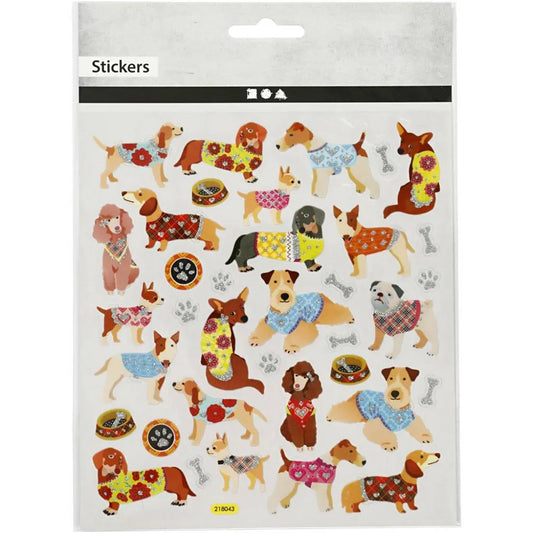 Glitter Dog Stickers