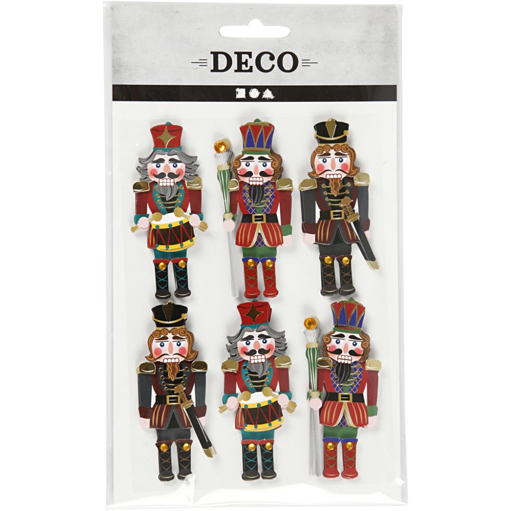 3D Stickers - Nutcracker (6 Pieces)