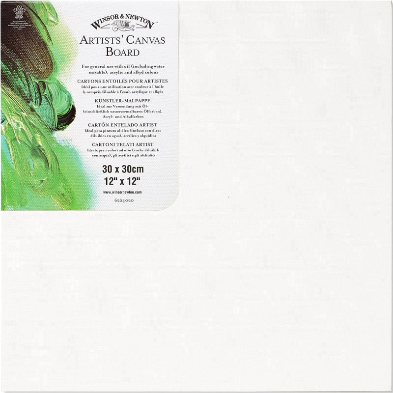 Winsor & Newton Artists' Canvas Board - 30 x 30cm/ 12x12"