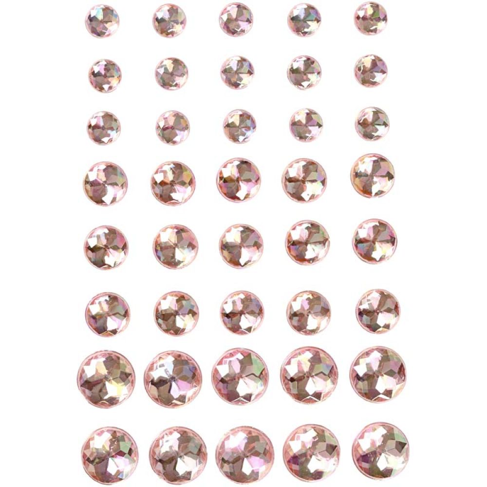 Vivi Gade Rhinestones 6+8+10mm- Pink (40 Pieces)