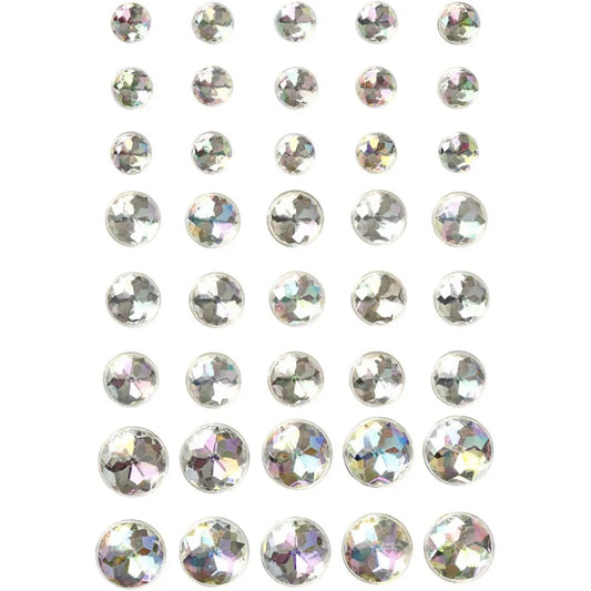 Rhinestones 6+8+10mm 40asst Crystal
