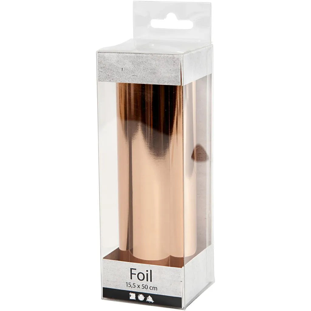 Deco Foil, W: 15.5 cm, 50 cm, rose gold