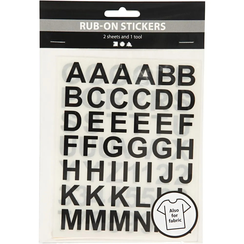 Alphabet Rub-on Stickers