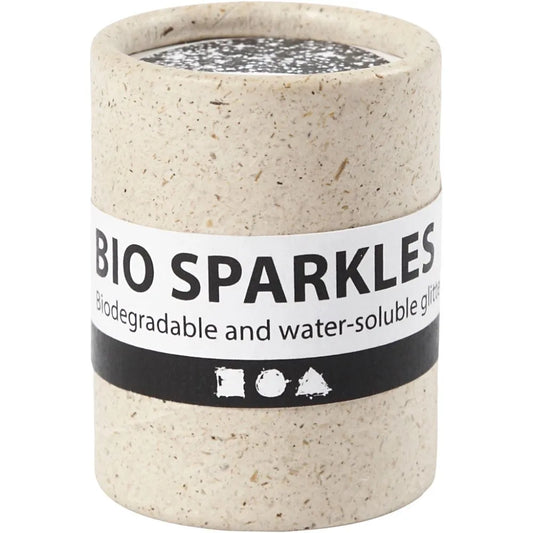 Bio Sparkles, silver, D 0,4 mm, 10g/ 1 tub
