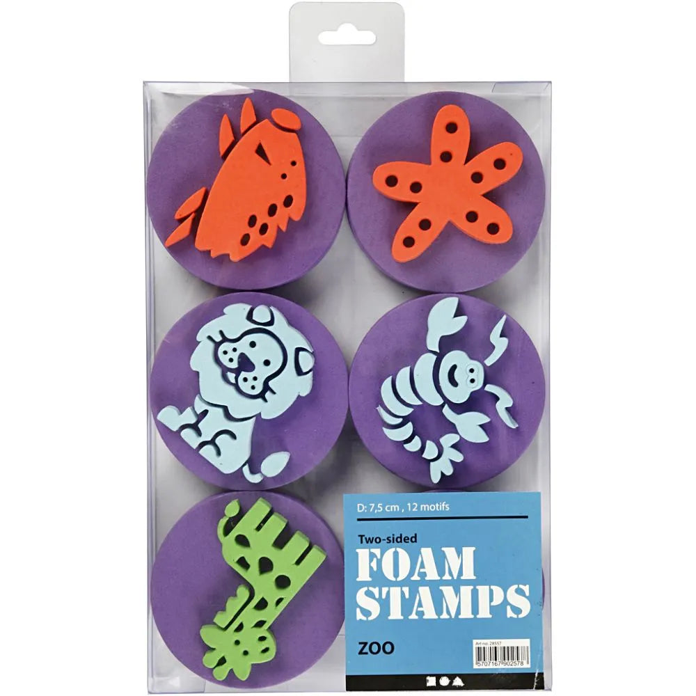 Animal Foam Stamps 6 pcs