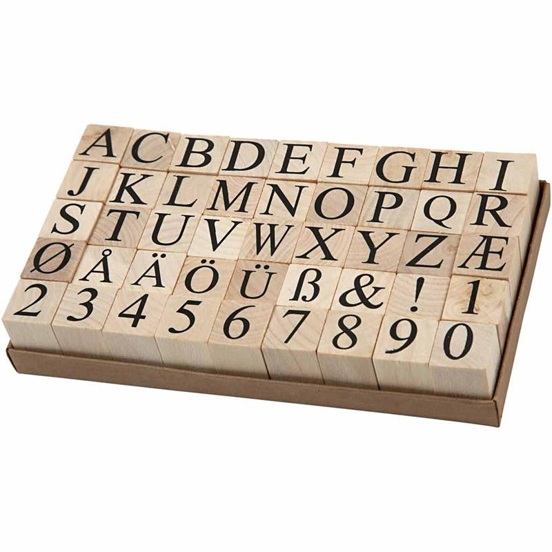 Wooden Stamps Set