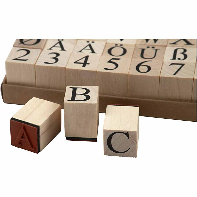Wooden Stamps Set