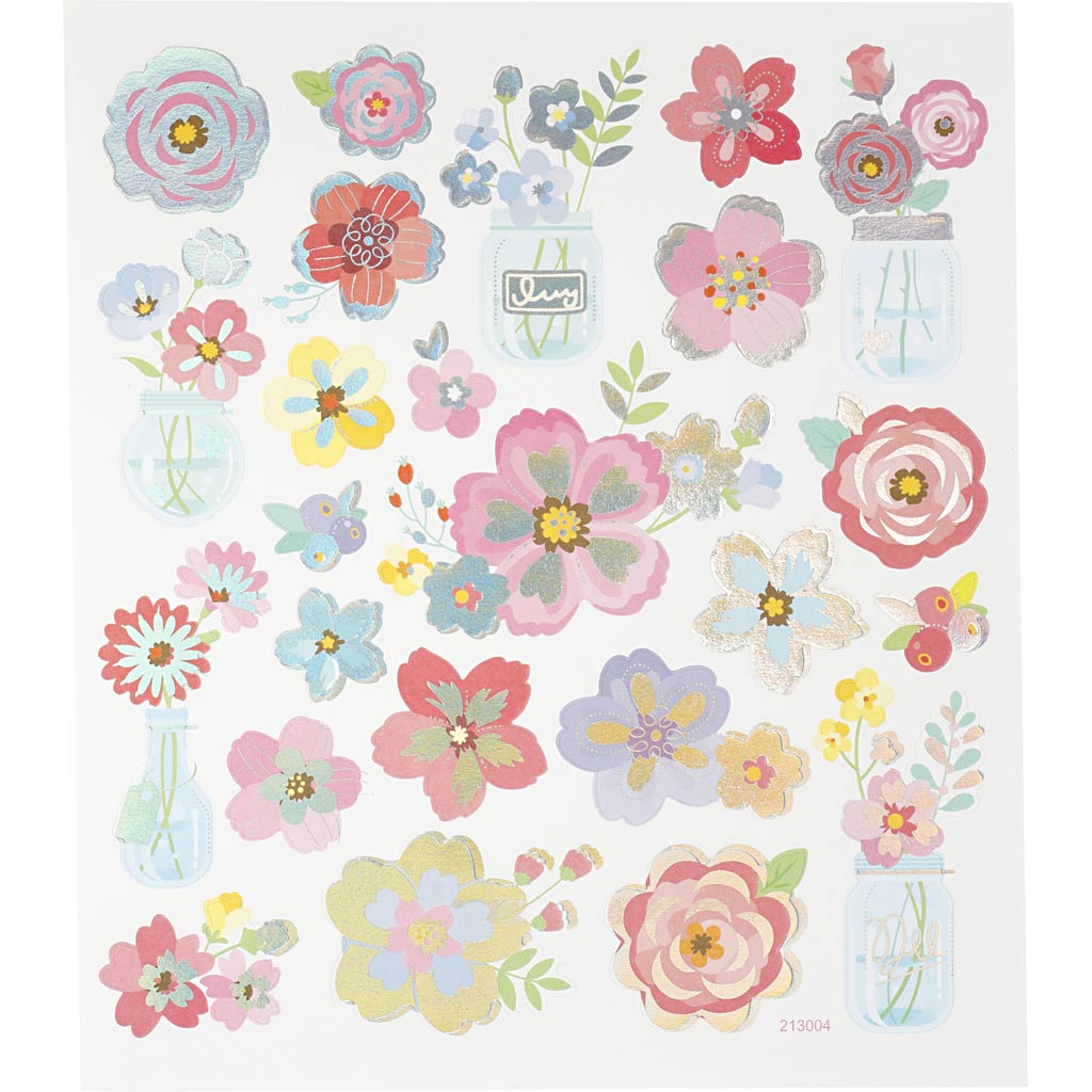 Stickers Sheet 15x165cm - Spring Flowers