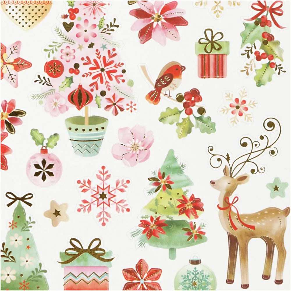 Creativ Seasonal Stickers - Romantic Christmas (1 Sheet)