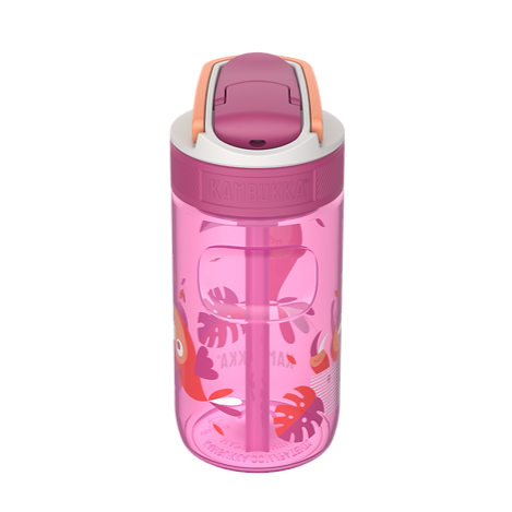 Lagoon 400ml Water Bottle with Straw - Toekan Love