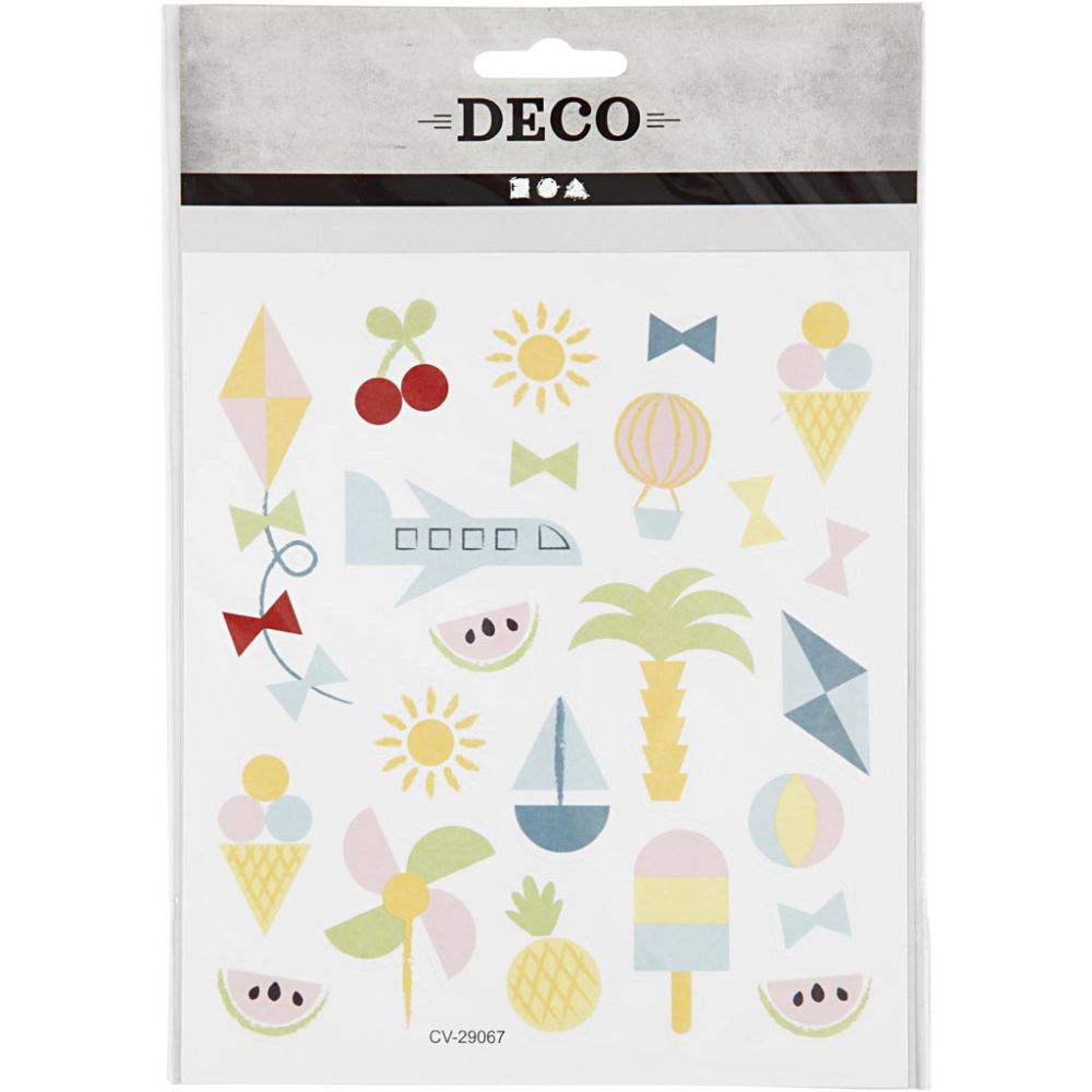 Stickers 15x16.5cm Sheet - Summer Holiday