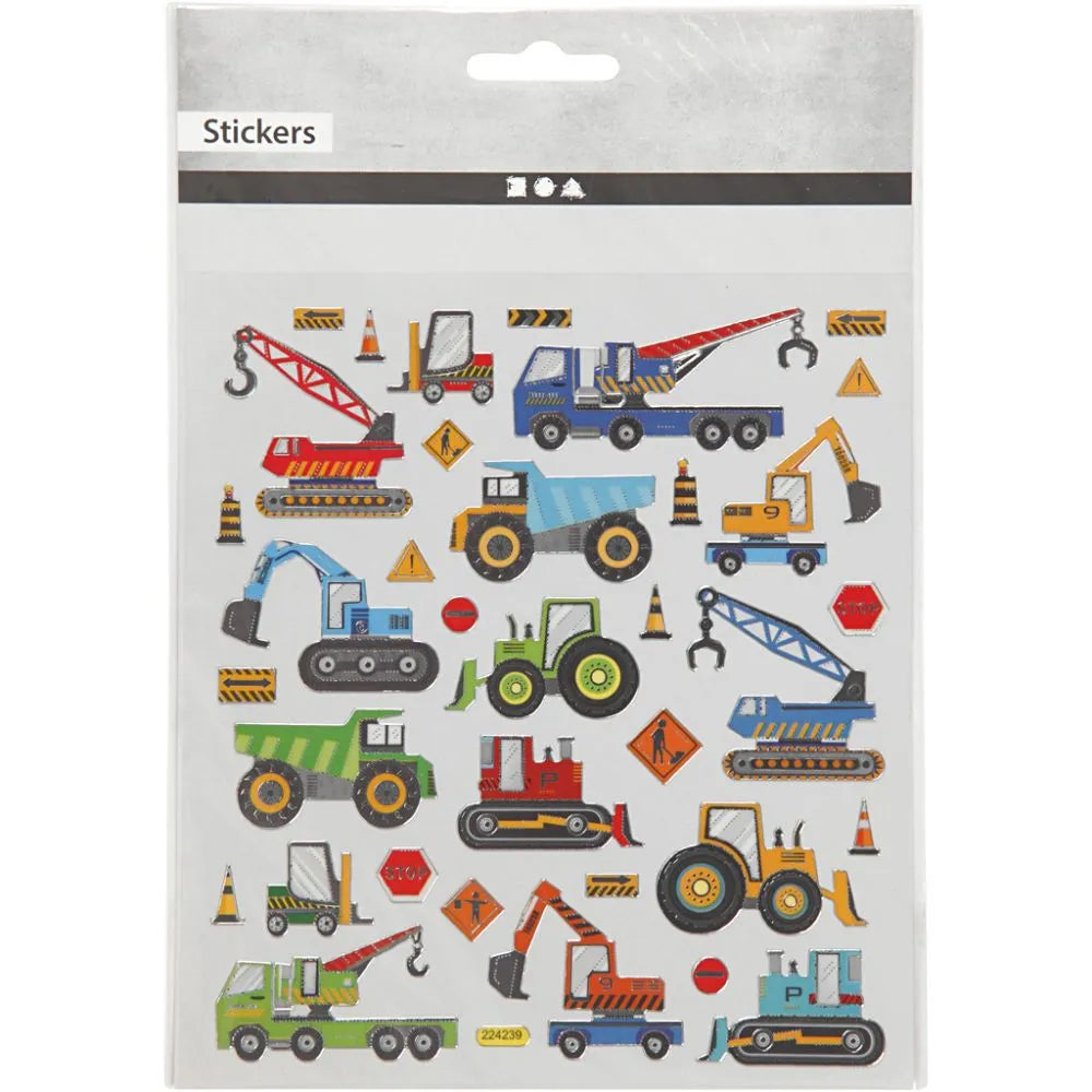 Build Cars Sticker Sheet
