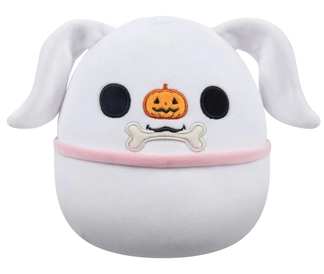 Squishmallows 8 Inch Nightmare Before Christmas - Zero Holding Bone