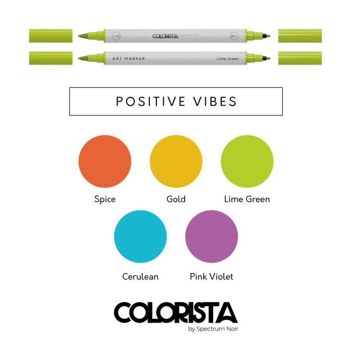 Colorista - Colouring Kit - Positive Vibes 12pc