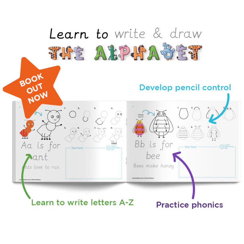 Learn to Write and Draw the Alphabet Workbook
