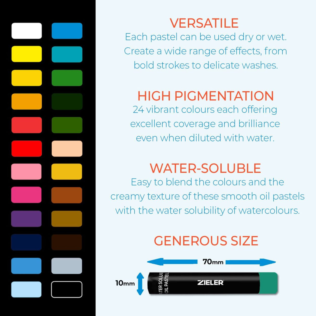 Zieler Oil Pastels Starter Set