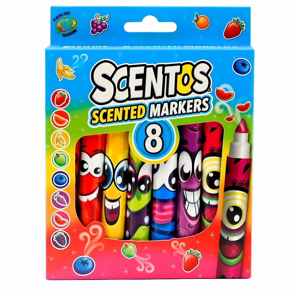 Scentos Scented Jumbo Markers (8 Pack)