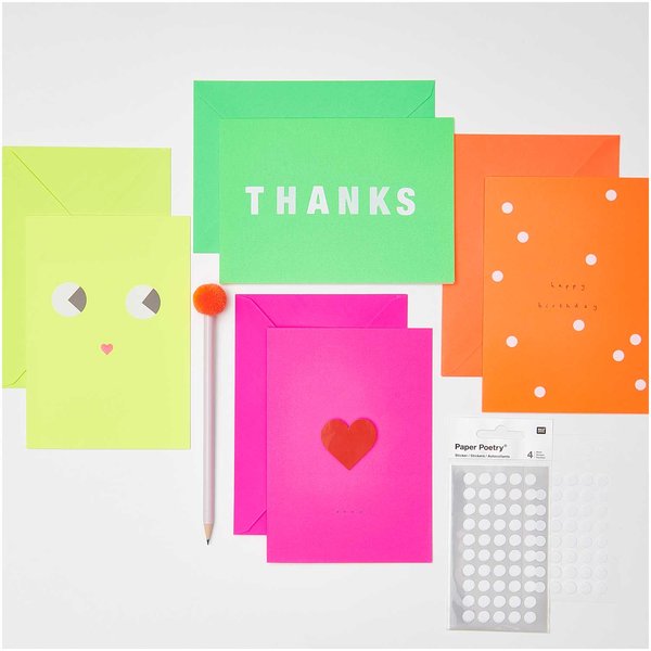 Card Set B6 - Neon Mix,