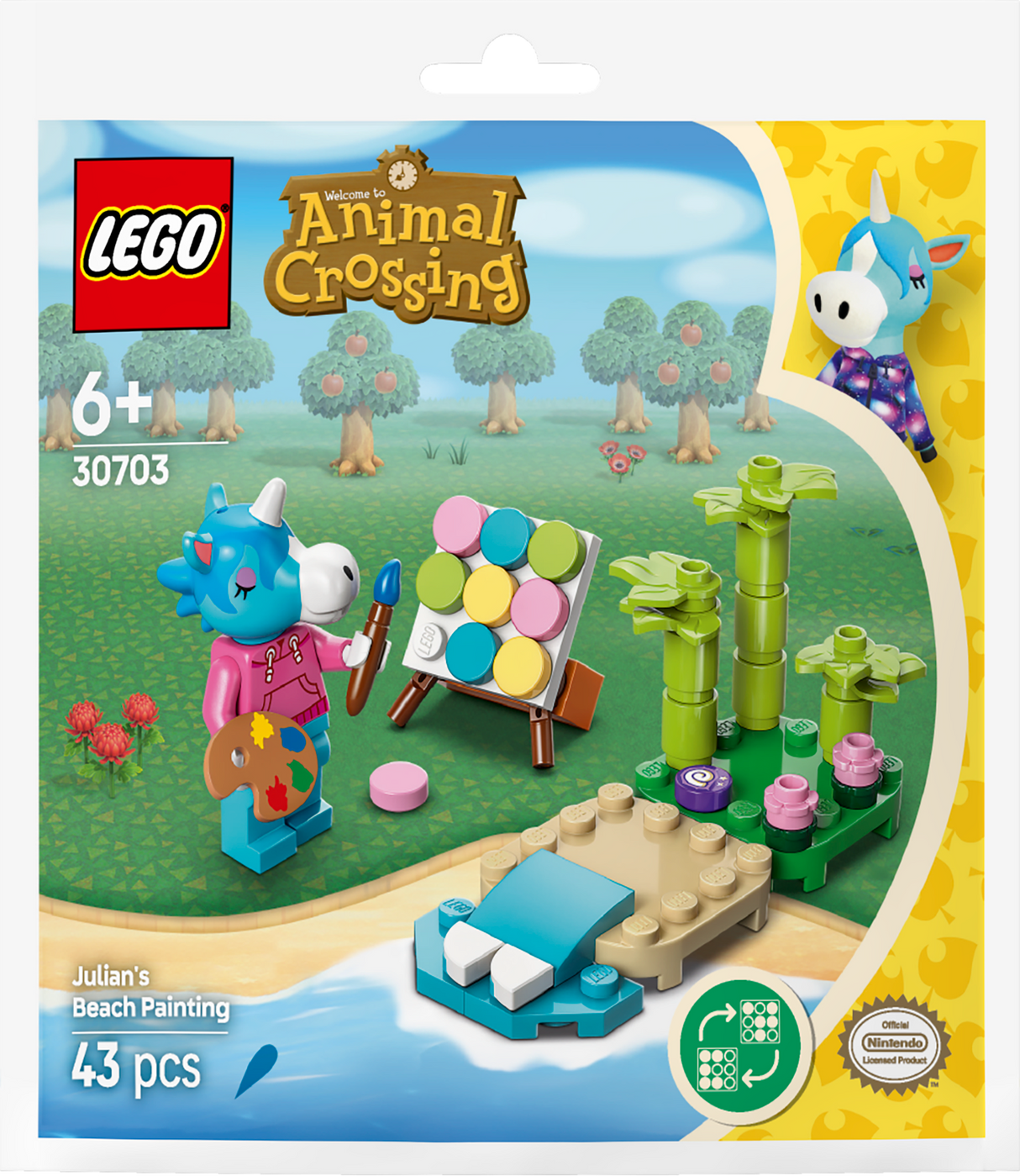 Lego Animal Crossing - Julian's Beach Painting