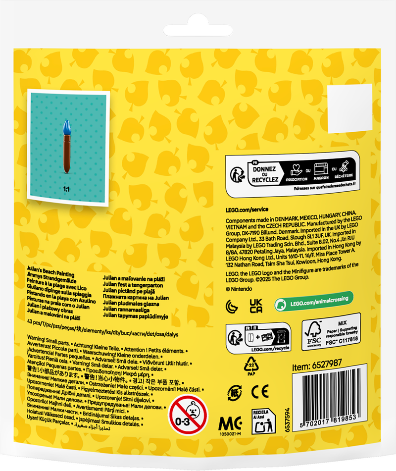 Lego Animal Crossing - Julian's Beach Painting