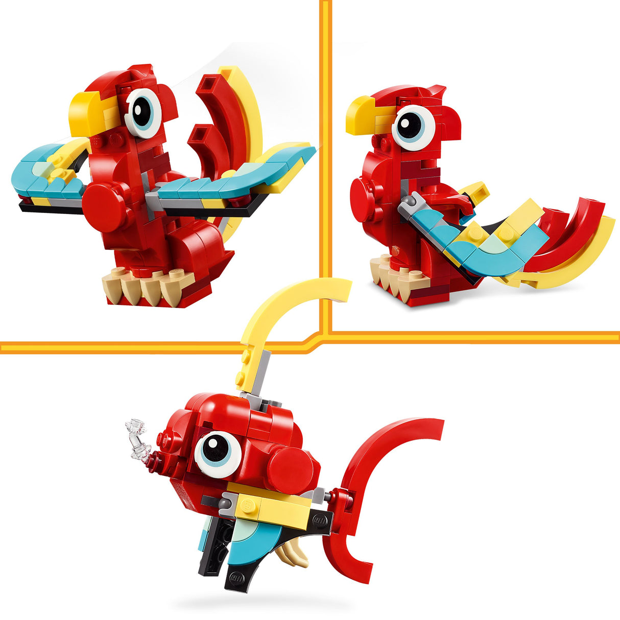 Lego Creator 3in1 Red Dragon Set