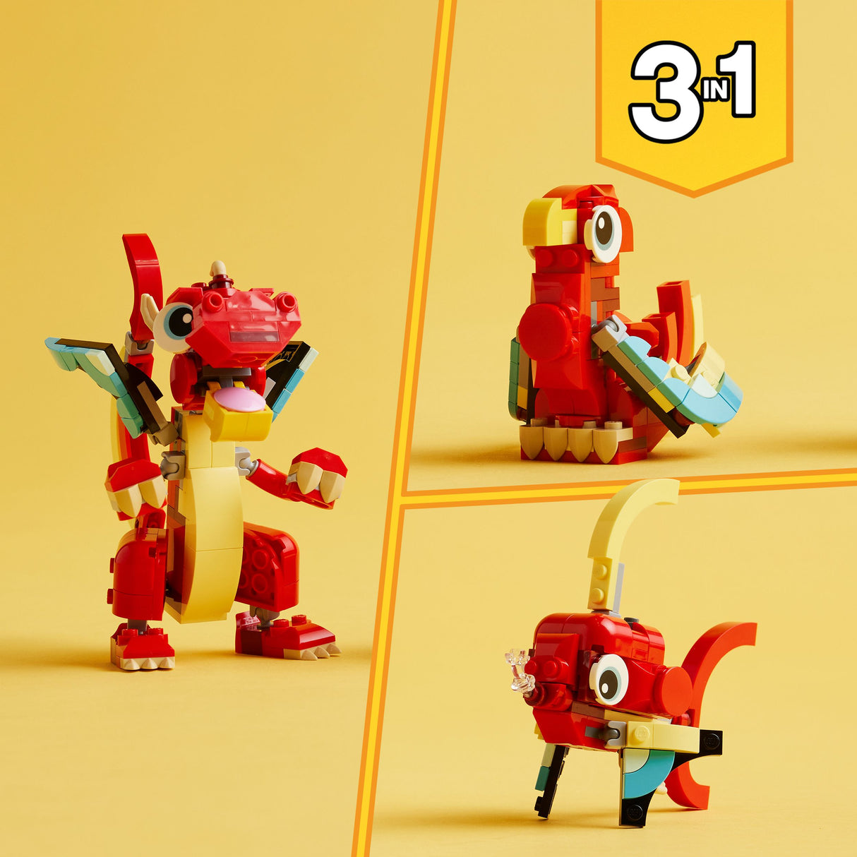 Lego Creator 3in1 Red Dragon Set