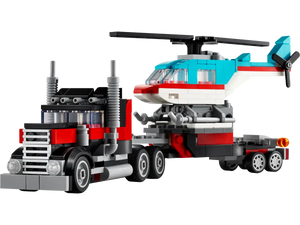 Lego Creator 3in1 Flatbed Truck with Helicopter Set