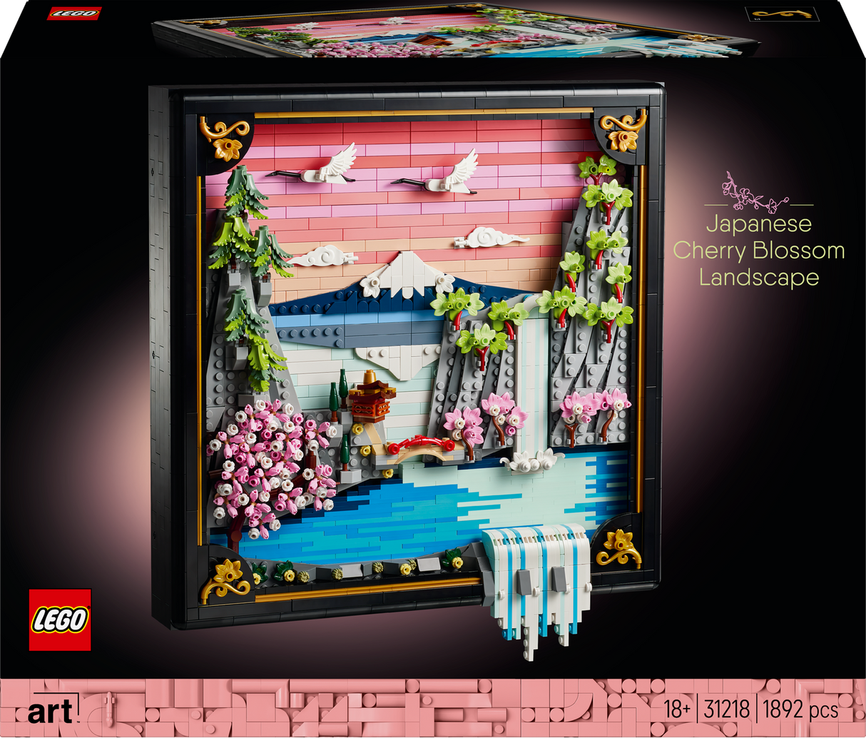 Lego Art - Japanese Cherry Blossom Landscape