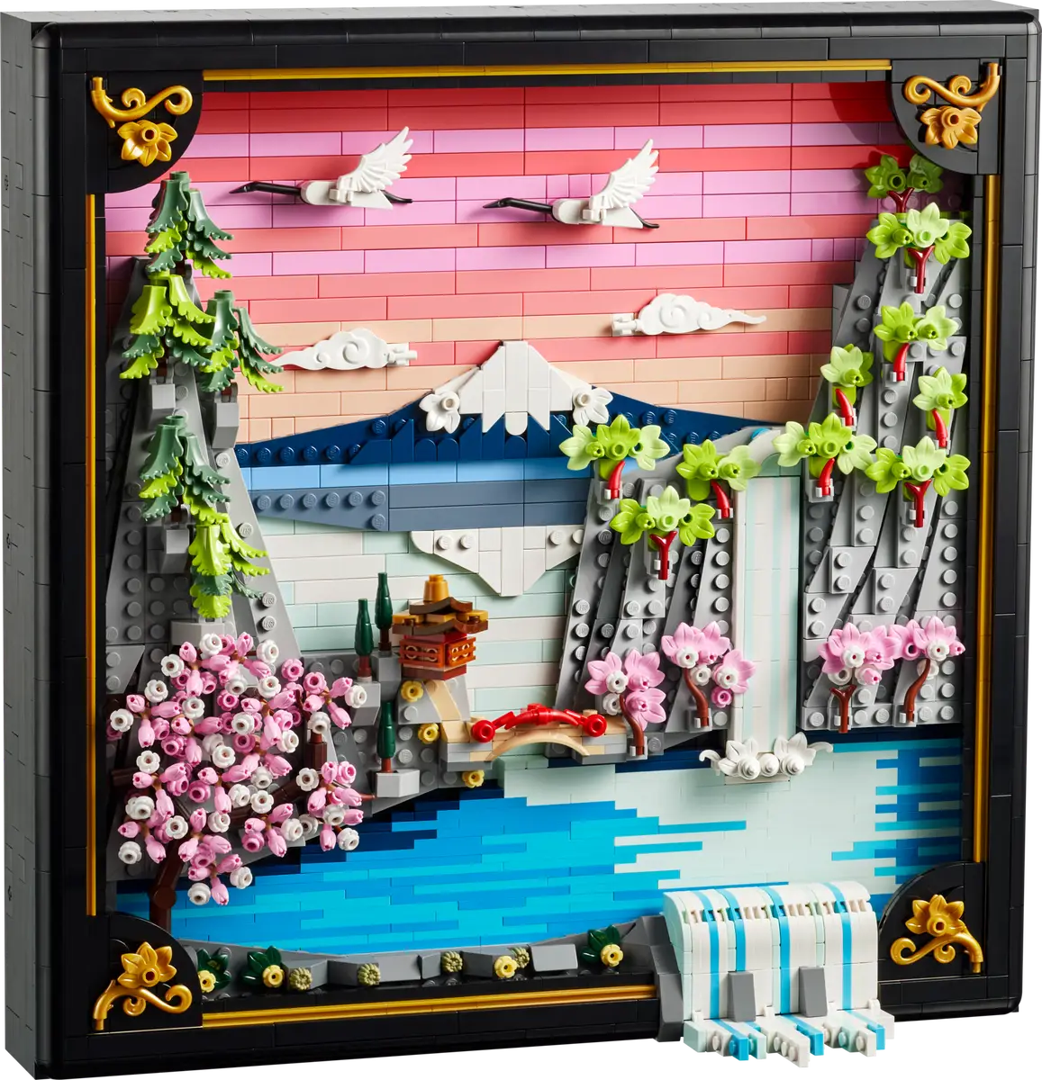 Lego Art - Japanese Cherry Blossom Landscape