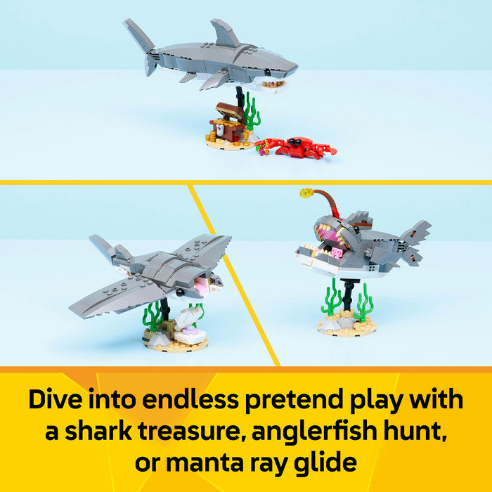LEGO Creator 3 in 1 - Fierce Shark with a Treasure Chest