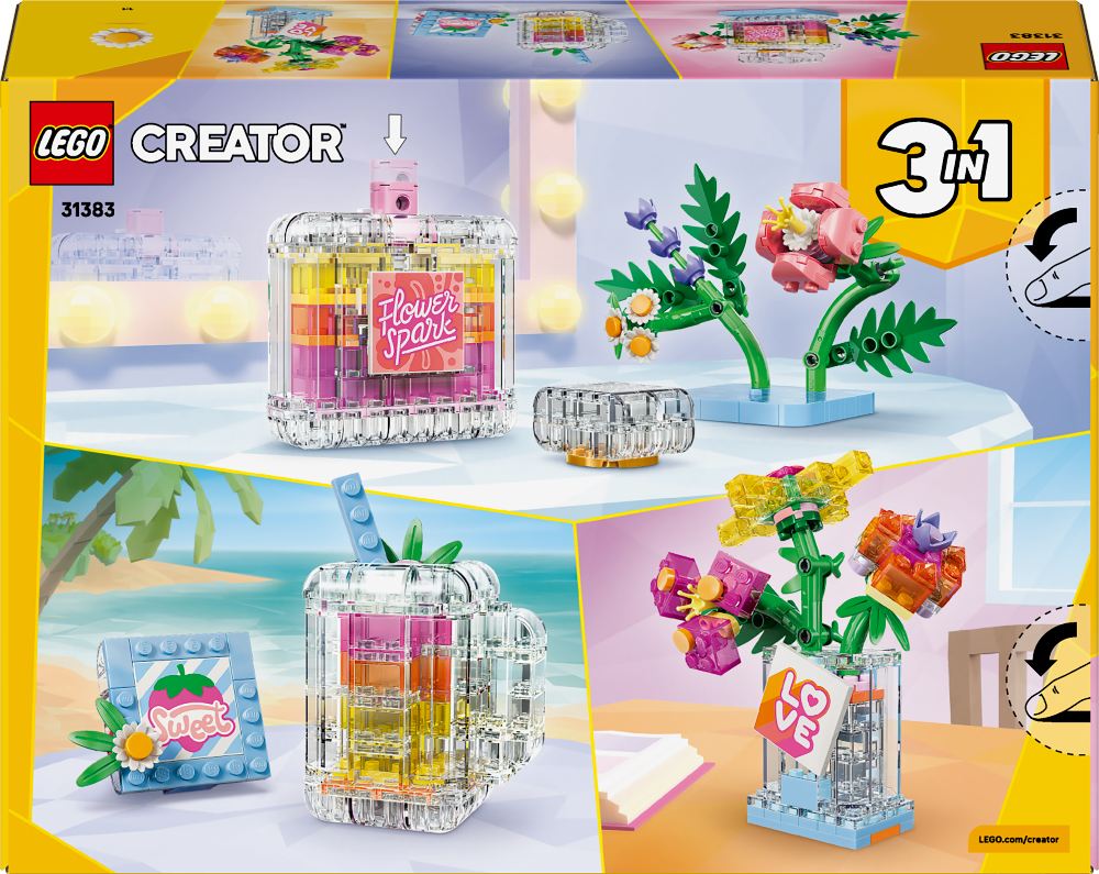 LEGO Creator 3 in 1 - Floral Decor Perfume Bottle