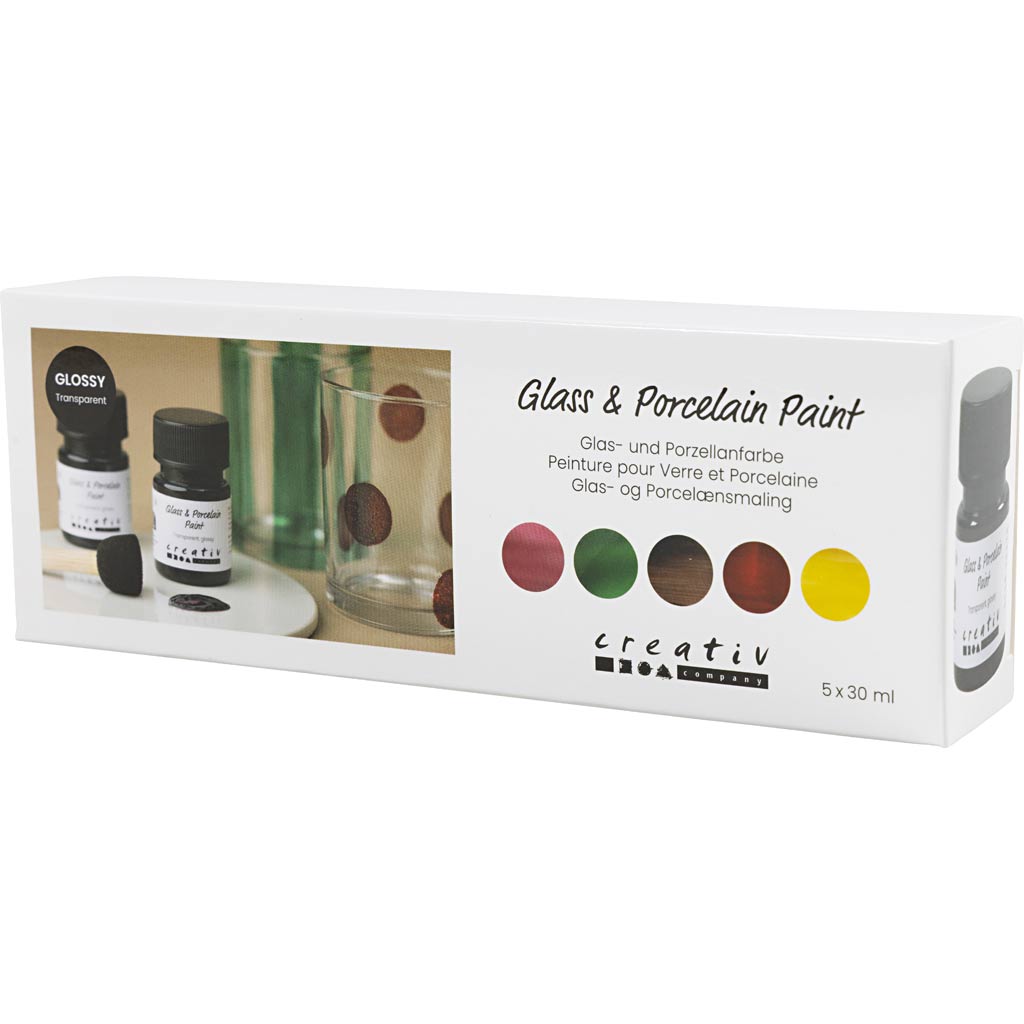 Glass & Porcelain Paint Glossy Transparent Nature