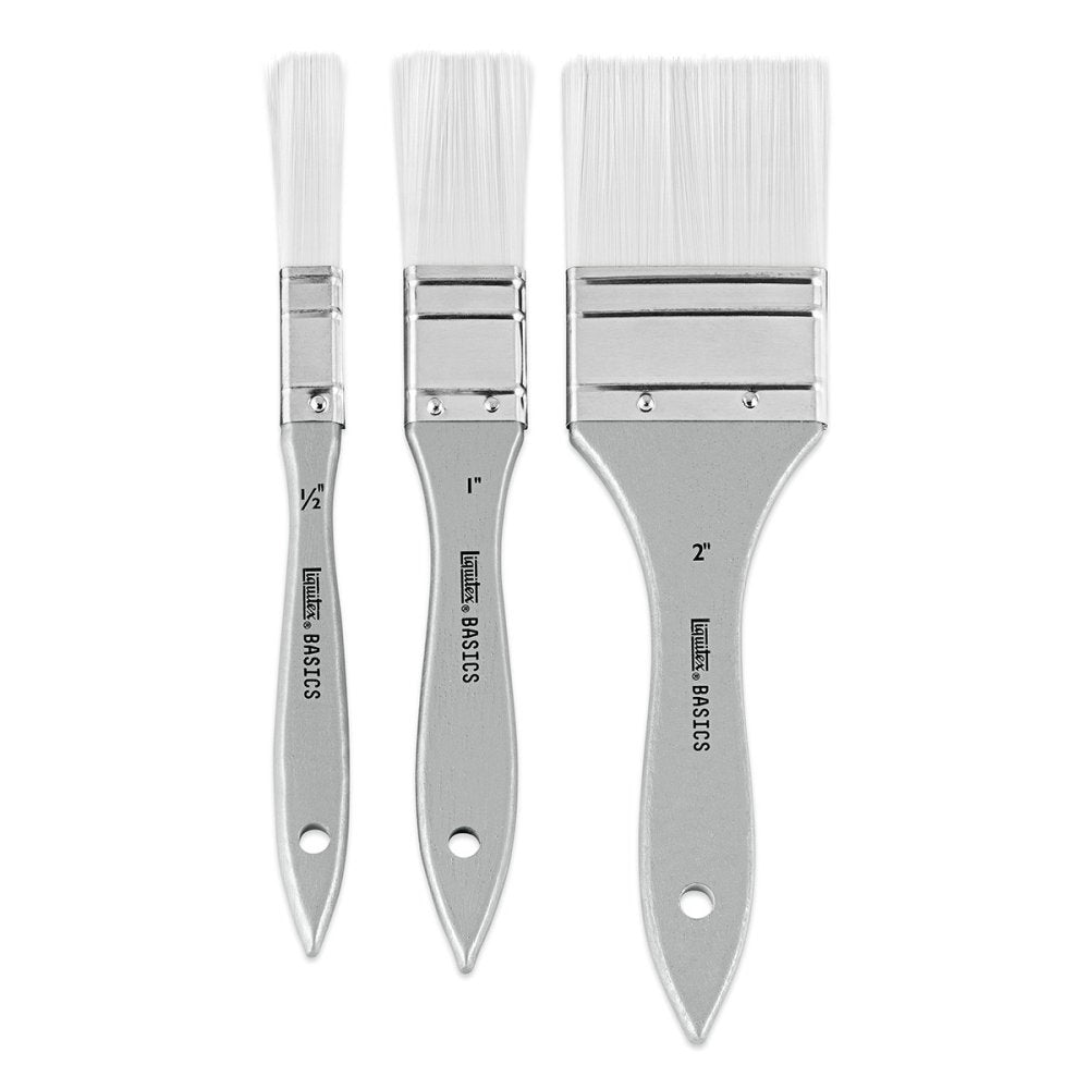 Liquitex Basics Acrylic Brush Set - Synthetic (3 Pack)